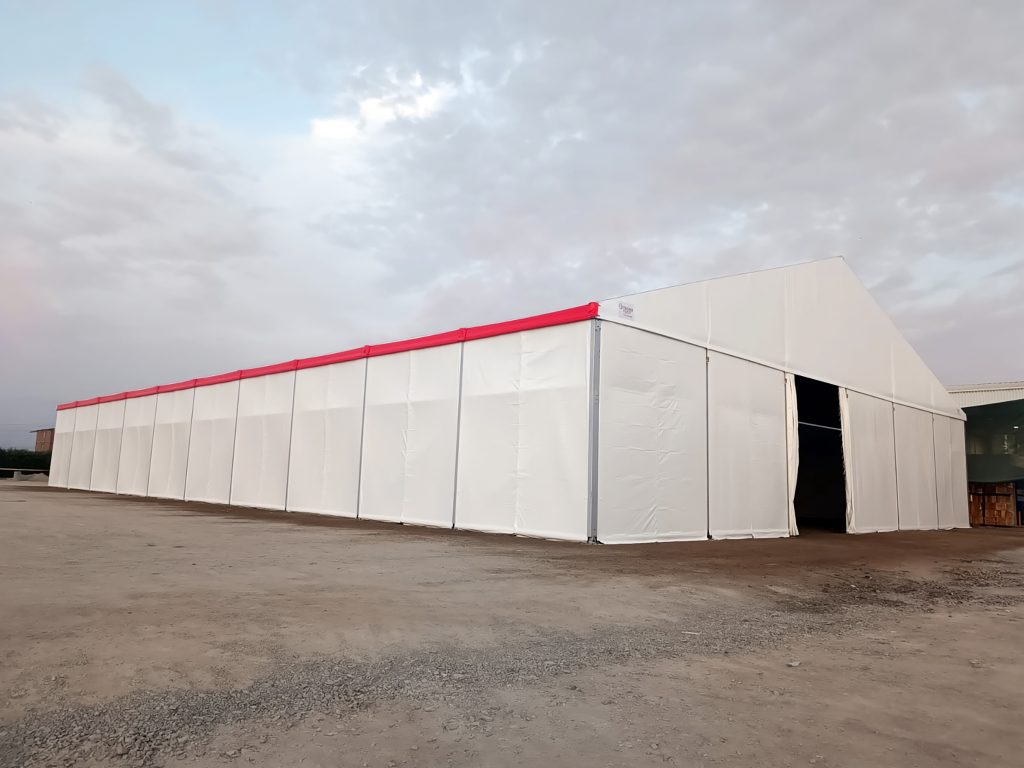 Carpa modular semipermanente para empresas